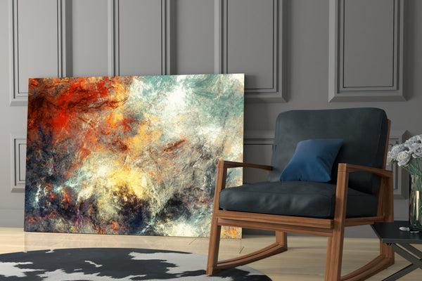 Abstract 3 Glass Wall Arts