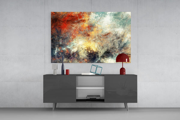 Abstract 3 Glass Wall Arts