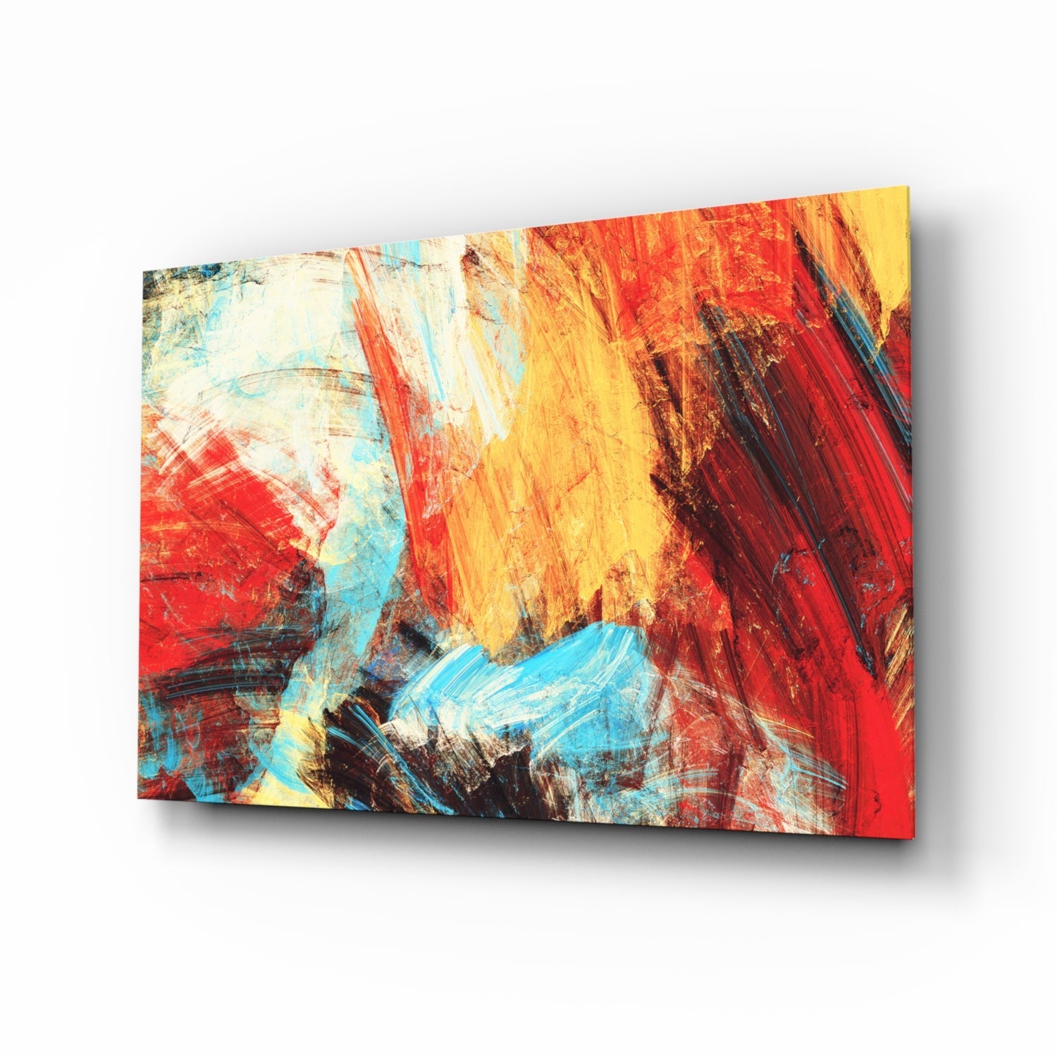 Abstract 3 Glass Wall Arts