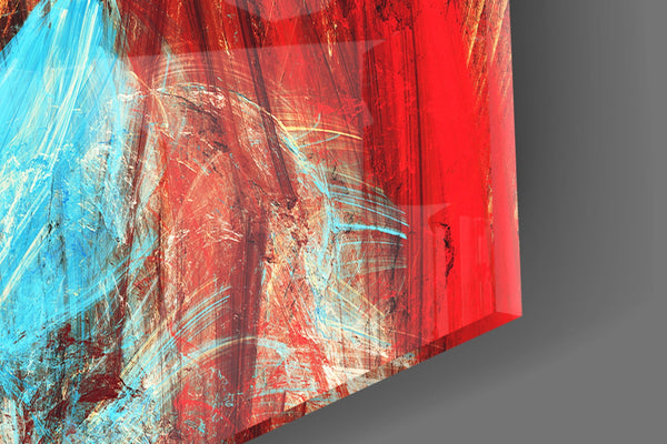 Abstract 3 Glass Wall Arts