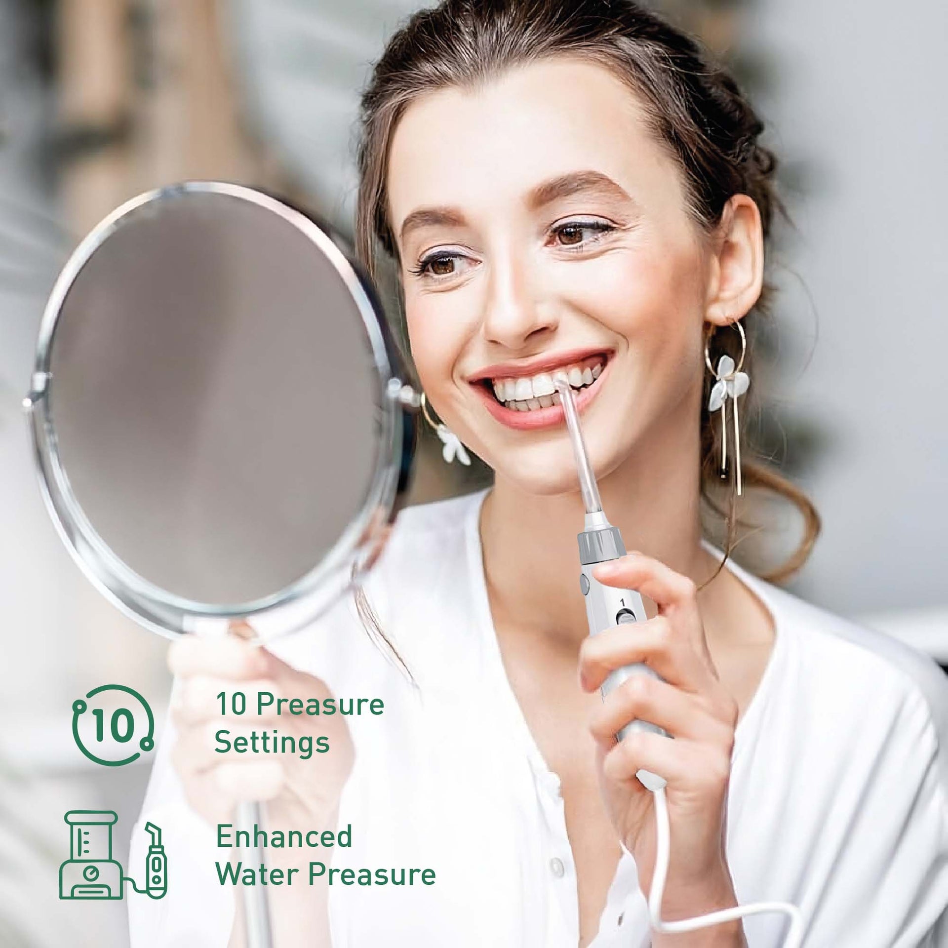 Pursonic Smile Pro Bundle: Professional Oral Irrigator + USB Rechargeable Rotary Toothbrush