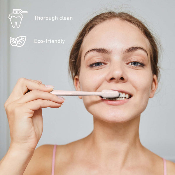 Pursonic Ultimate Oral Care Bundle: USB Rechargeable Collapsible Water Flosser & Wide Brush Head Charcoal Toothbrush