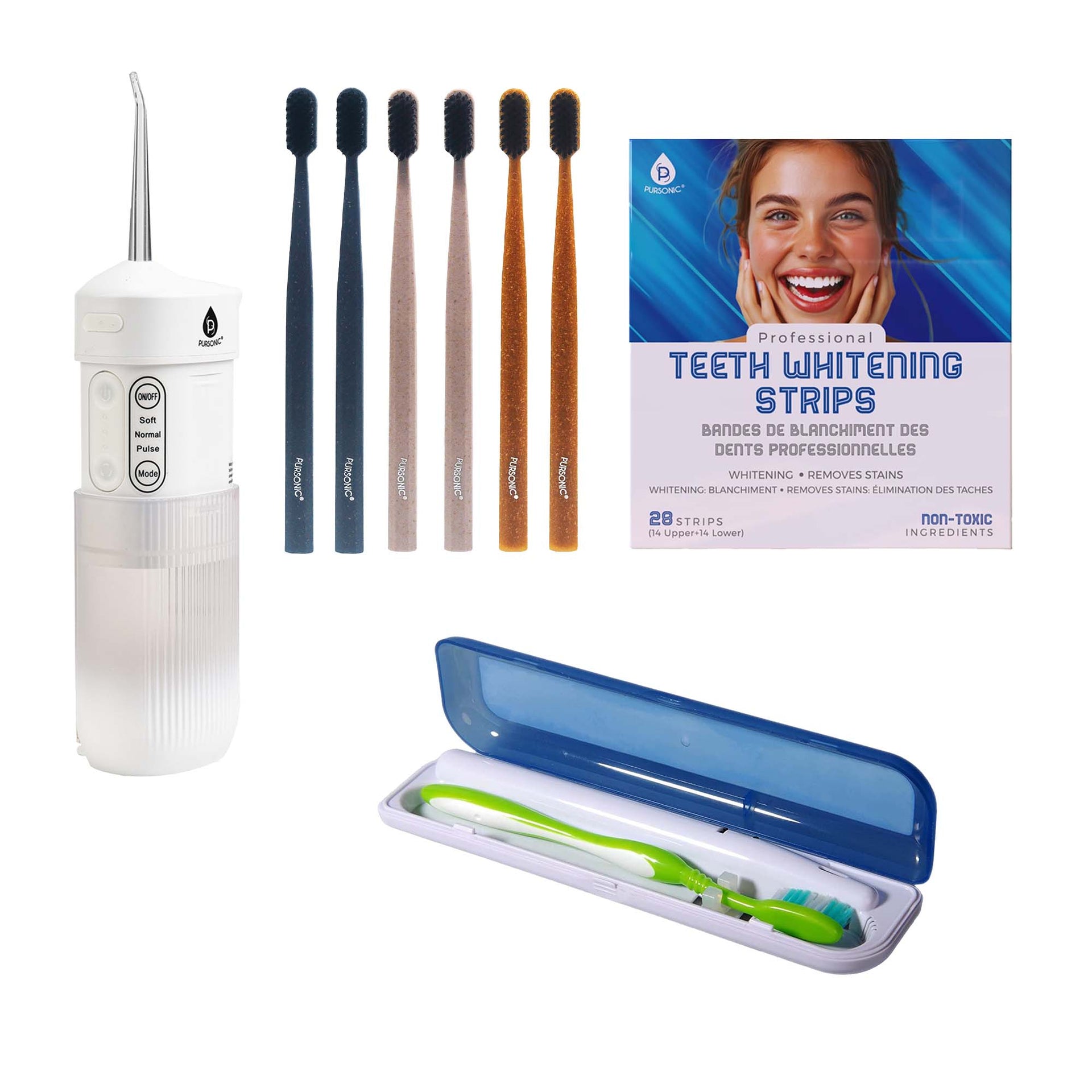 🧳 Pursonic Ultimate Travel Bundle: Complete Oral Care On-the-Go 🌍