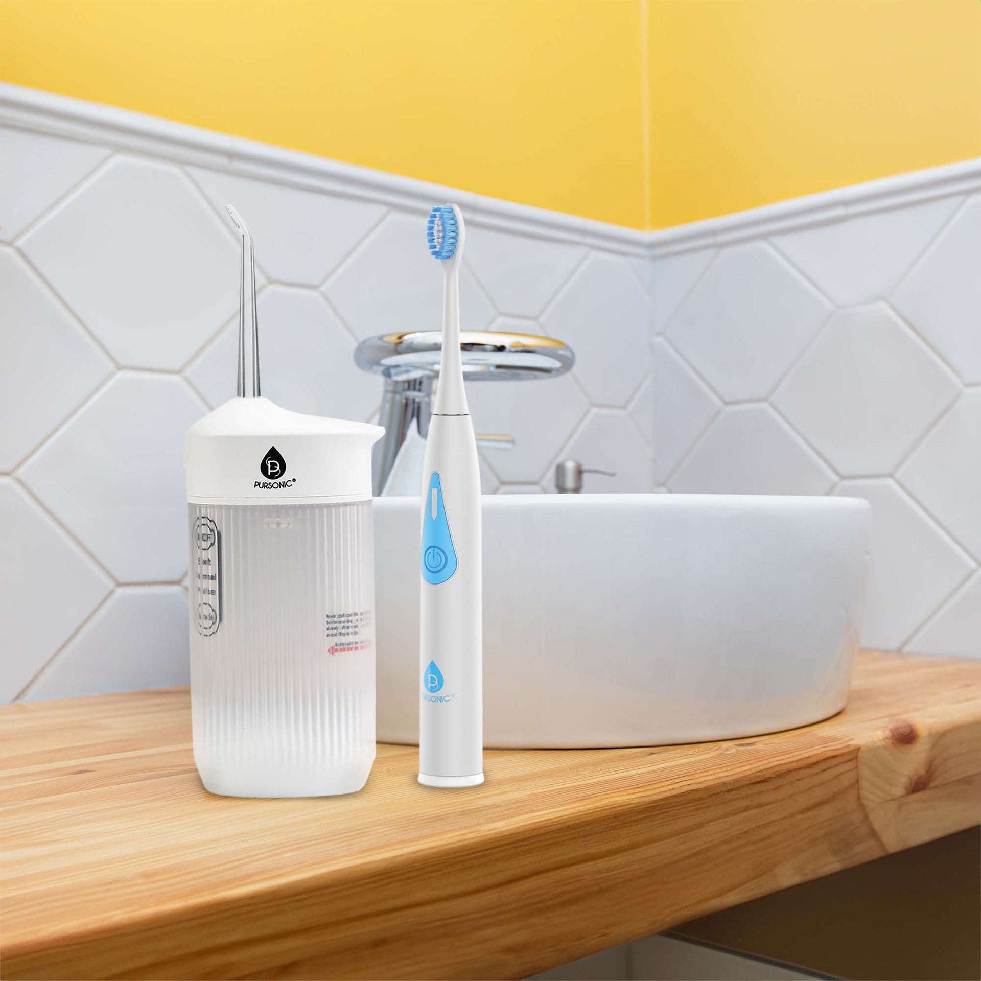 Ultimate Smile Care Duo: Triple-Head Tooth Wizard & Travel-Ready Water Flosser