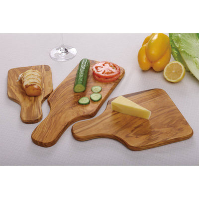 OLIVEWOOD PADDLE-handle CUTTING BOARD