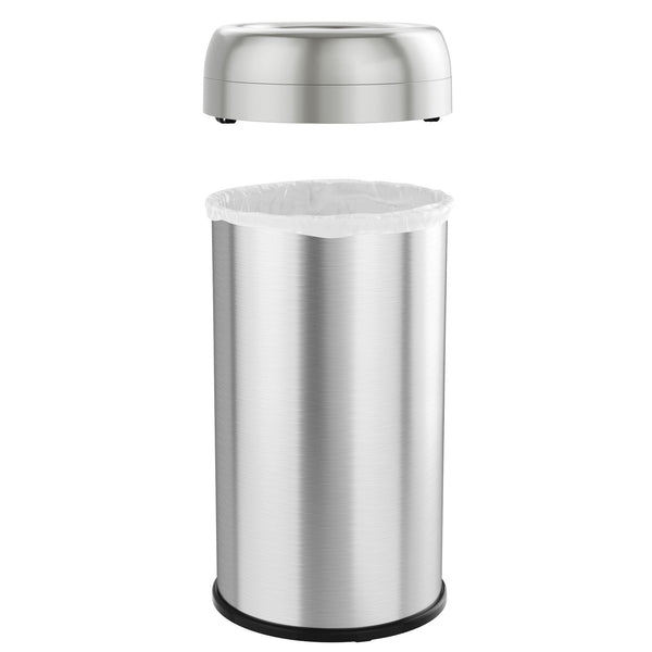 16 Gallon / 60 Liter Round Open Top Trash Can with Wheels