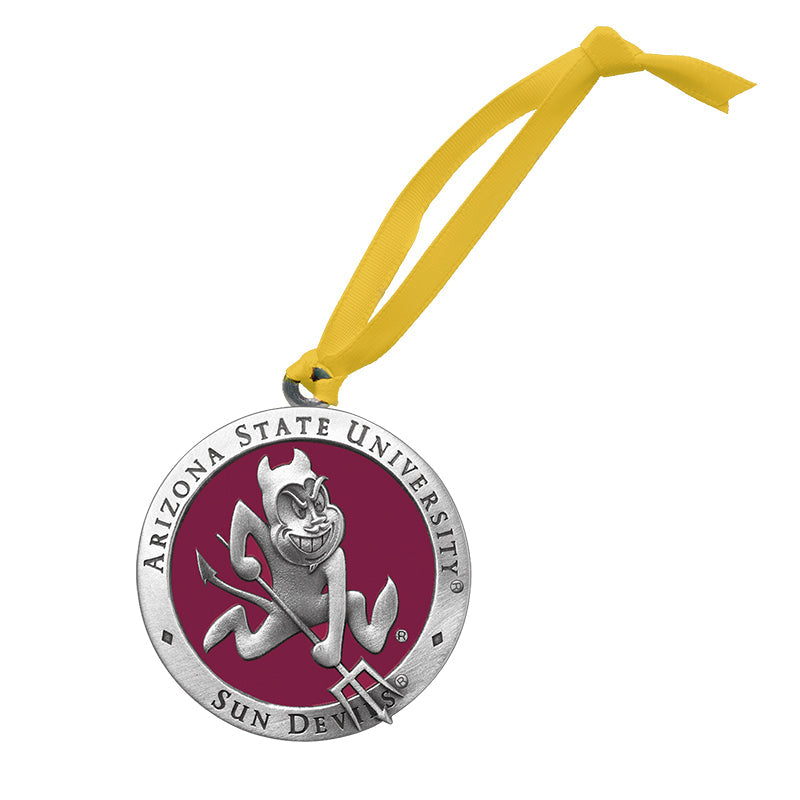 Arizona State University Sparky Logo Ornament Heritage Metalworks, Inc.