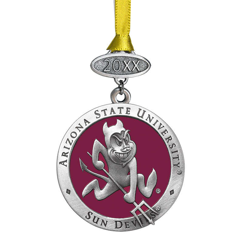 Arizona State University Sparky Logo Ornament Heritage Metalworks, Inc.