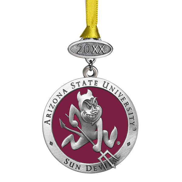 Arizona State University Sparky Logo Ornament Heritage Metalworks, Inc.