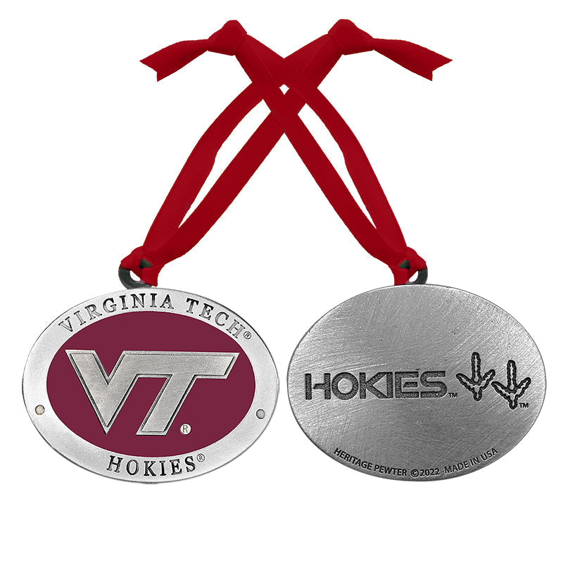 Virginia Tech University VT Logo Ornament Heritage Metalworks, Inc.