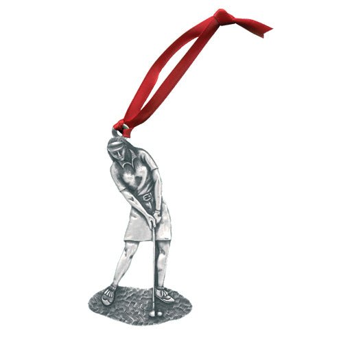 Lady Golfer Ornament