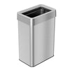 16 Gallon / 61 Liter Composite Rectangular Open Top Kitchen Trash Can with Dual AbsorbX