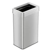 18 Gallon / 68 Liter Composite Rectangular Open Top Kitchen Trash Can with Dual AbsorbX