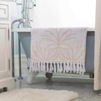Turkish Towel | Body Towel | Oat + White