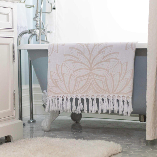 Turkish Towel | Body Towel | Oat + White
