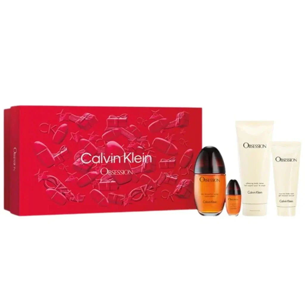 Obsession By Calvin Klein For Women 4Pcs Set EDP Spray