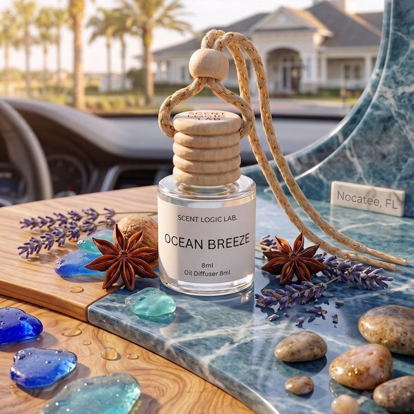 Luxury Car Diffuser — Nature Scents, 8ml Refillable, Long-Lasting Fragrance