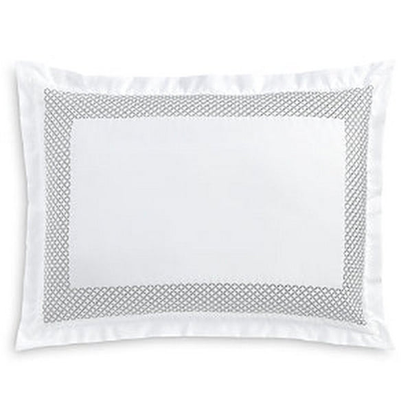 Hudson Park Collection Embroidered Geo Sham