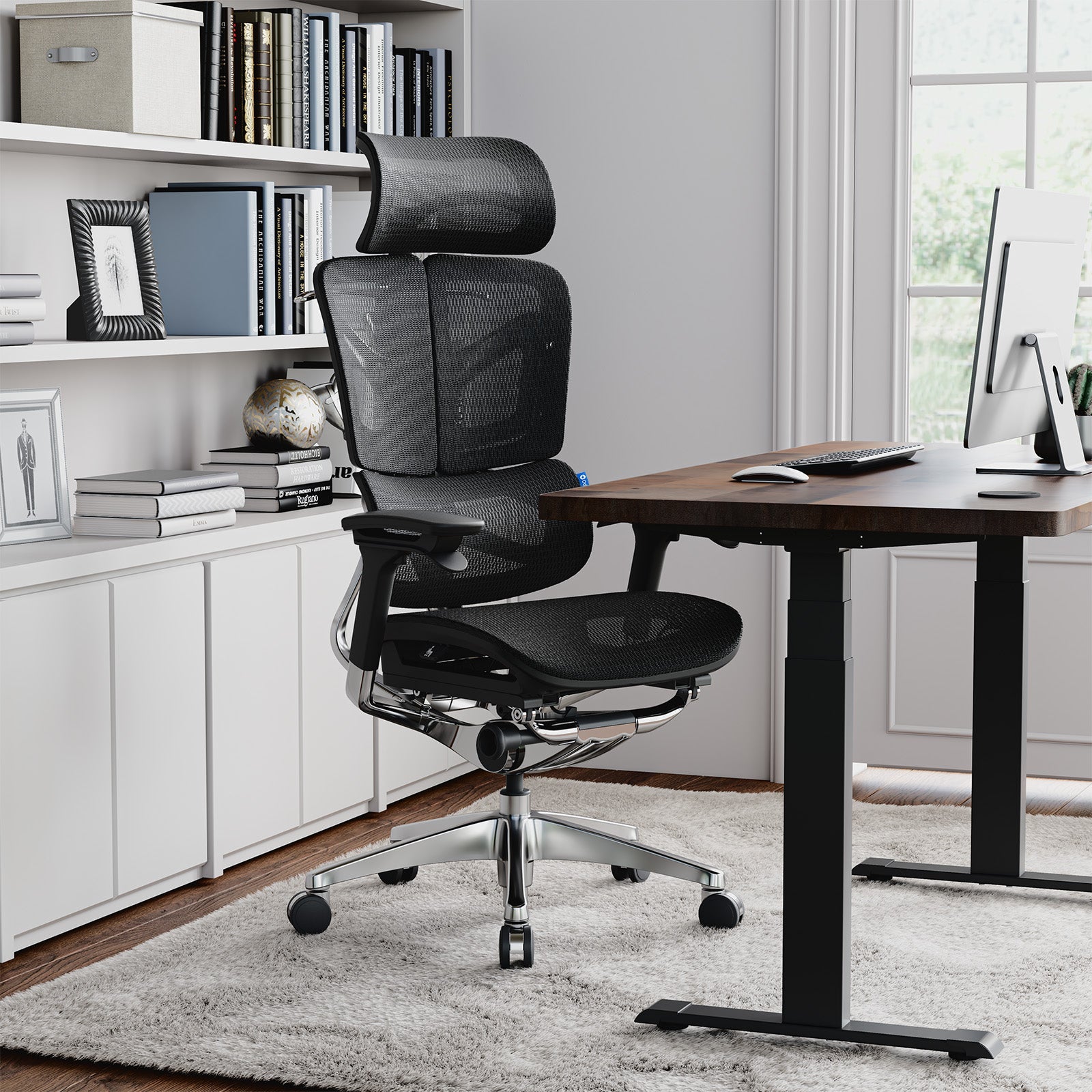 OdinLake O3 (Ergo BUTTERFLY 753) | WireControl™ Embedded Armrests Ergonomic Chair
