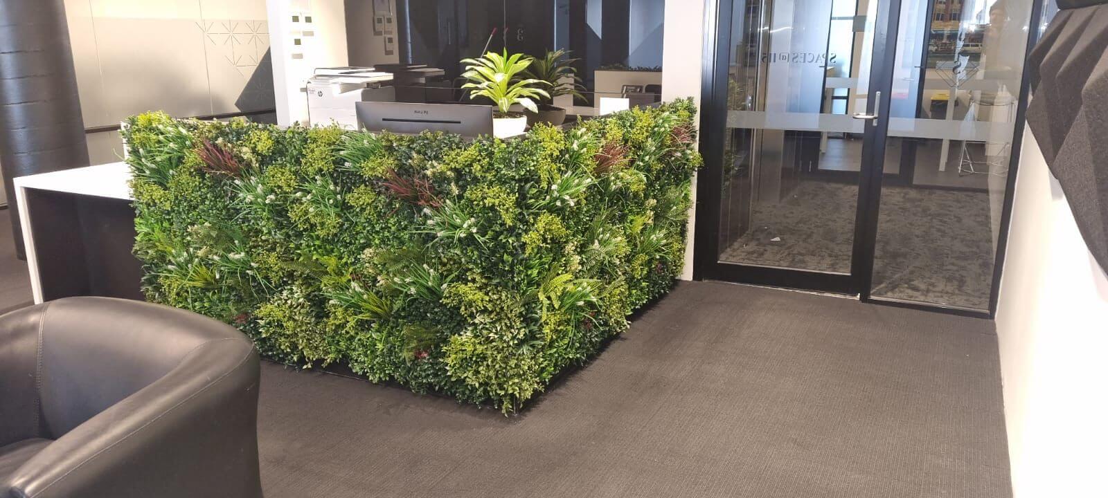 Lush Spring Artificial Vertical Garden Green Wall Panel 40×40in 11 SQ FT – UV Resistant – Commercial Grade