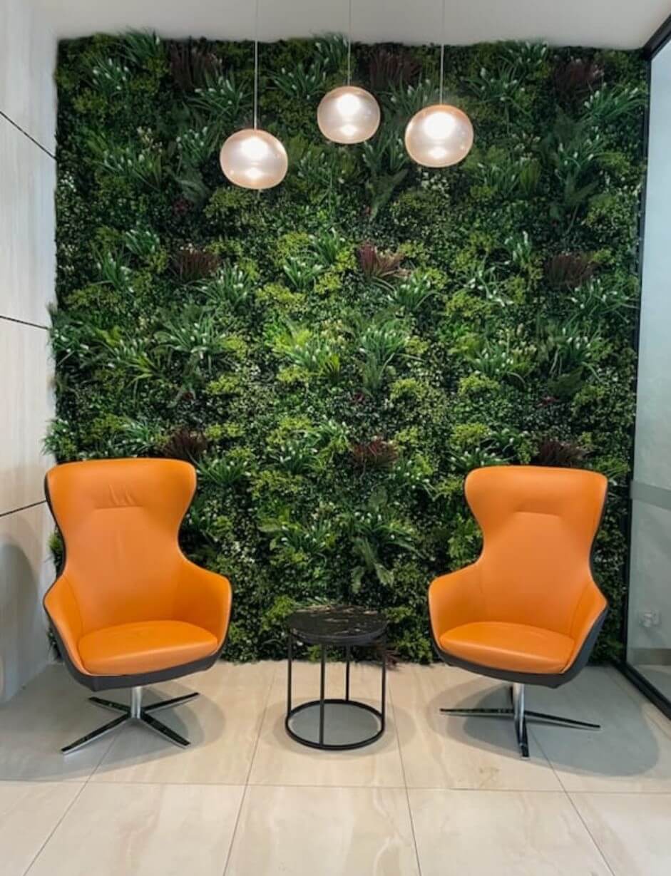 Lush Spring Artificial Vertical Garden Green Wall Panel 40×40in 11 SQ FT – UV Resistant – Commercial Grade