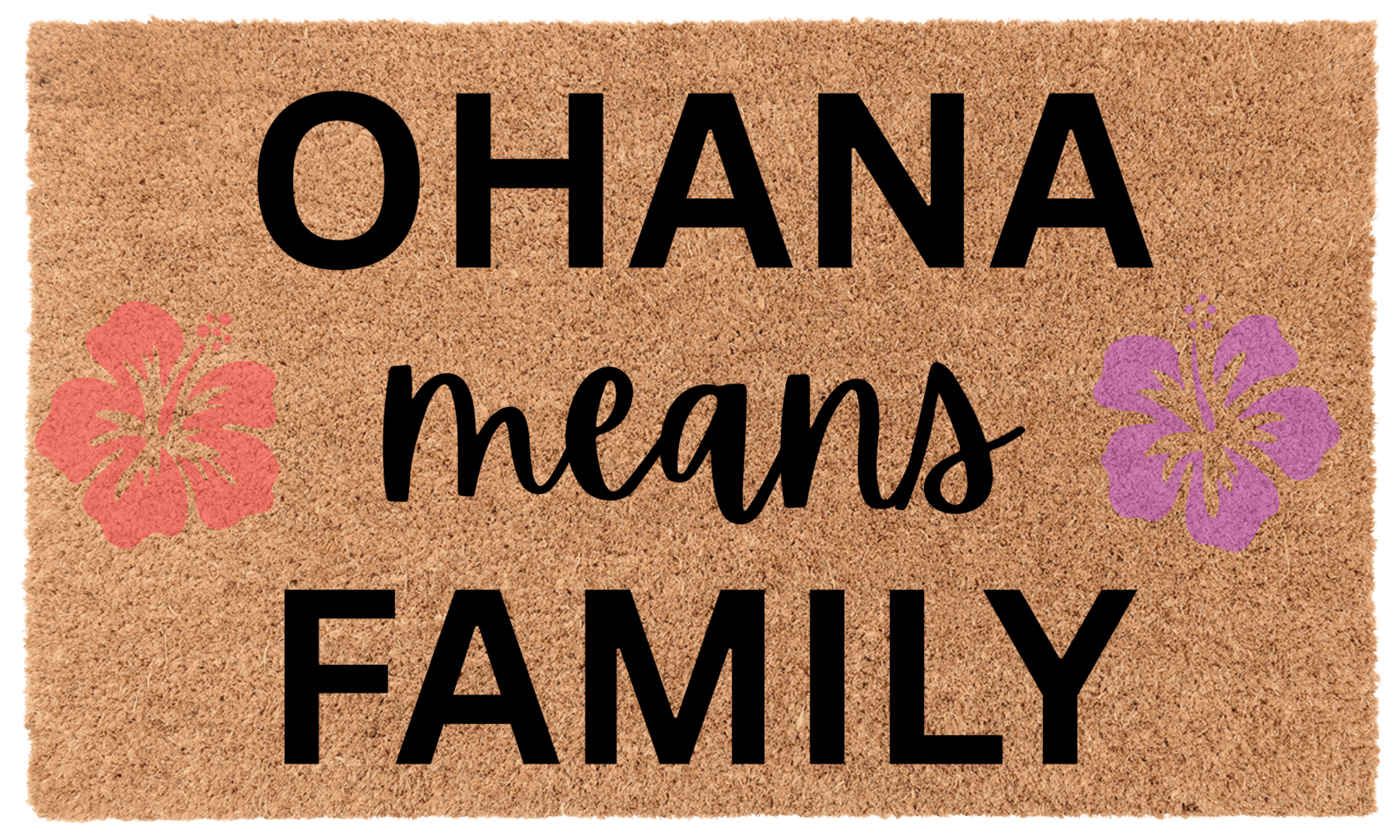 Ohana Means Family Coir Mat