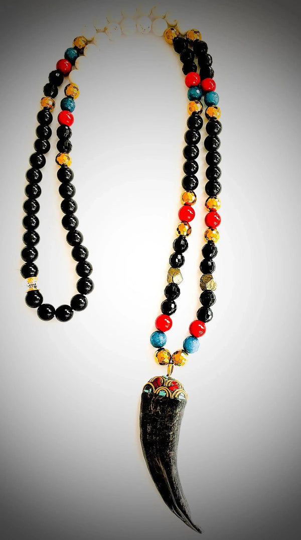 Onyx Tibetan Necklace - Gifts for You 'n Me