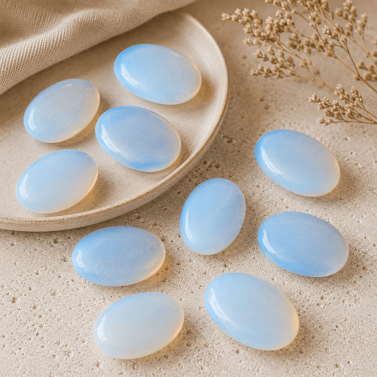 Opal Pocket Stones (happiness and Emotional Stability)