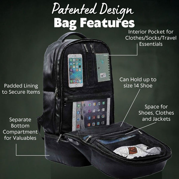 Brown Leather Luxury Patented Carry-On Bag (Only 300 Made) Sole Premise