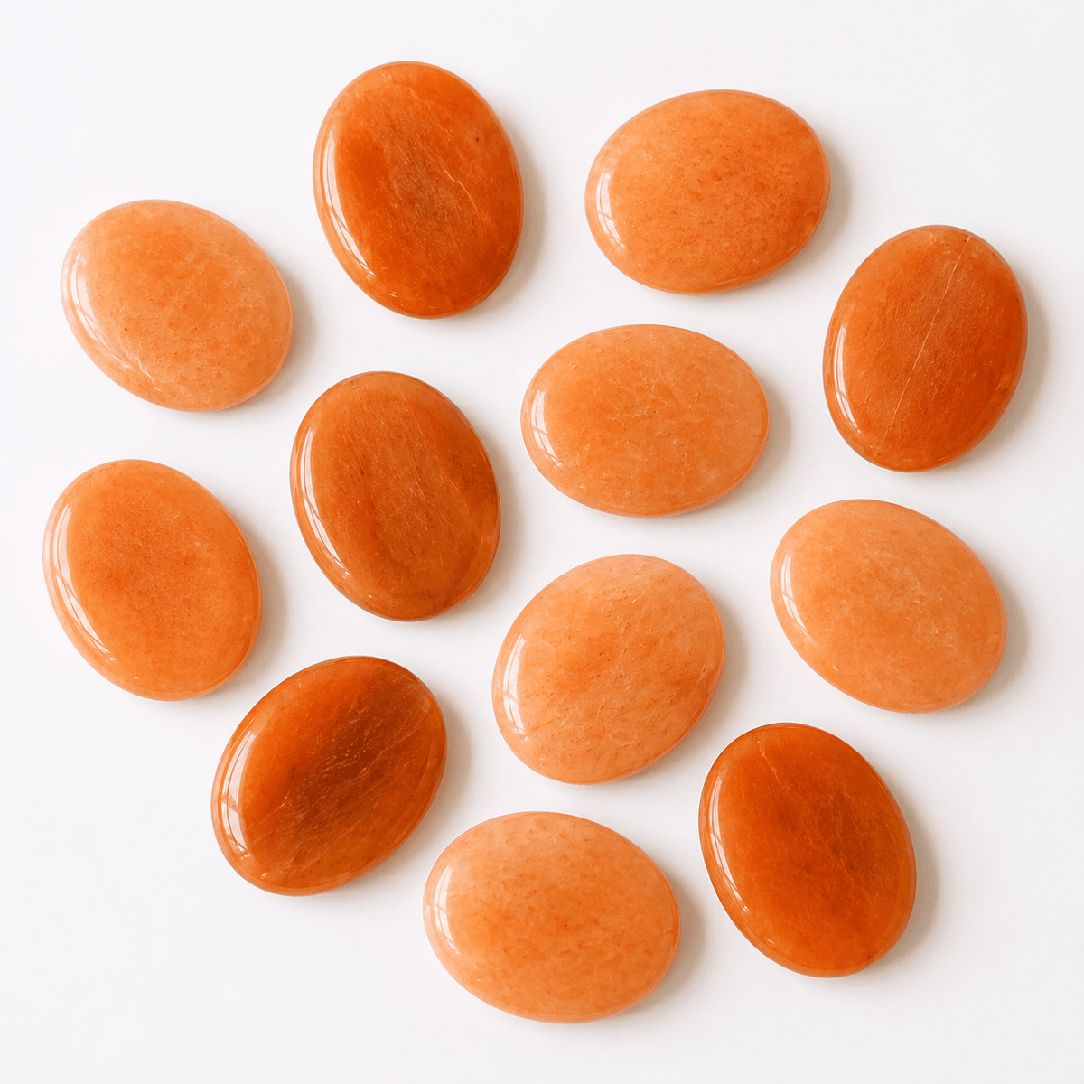 Orange Aventurine Pocket Stones (Longevity and Strength)