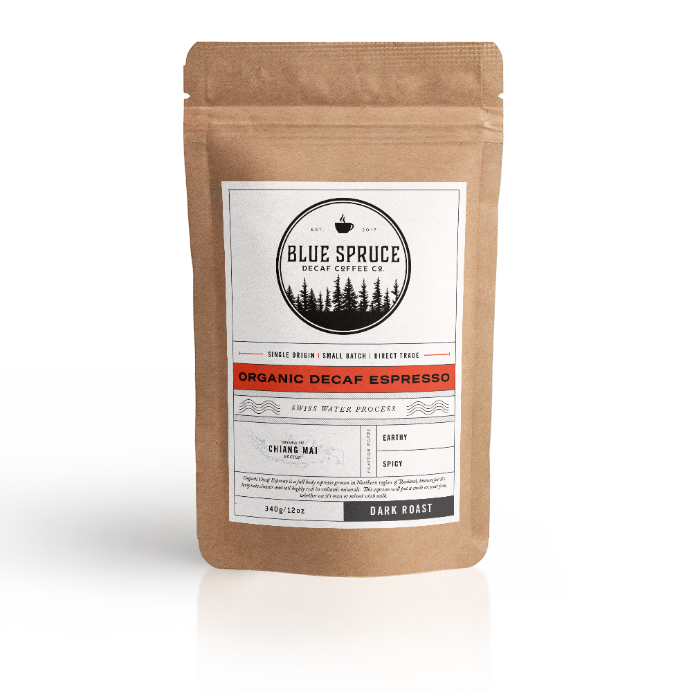 Organic Swiss Water Decaf Espresso - Dark Roast 12oz