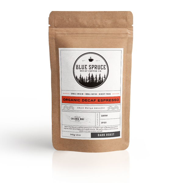 Organic Swiss Water Decaf Espresso - Dark Roast 12oz