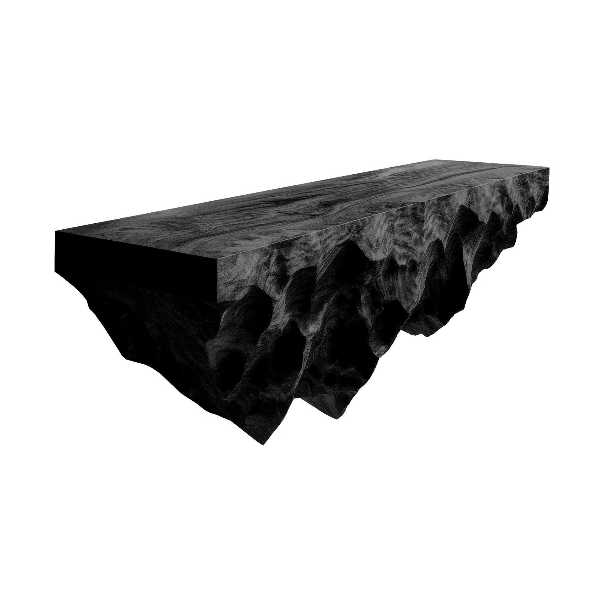 Orion Ridge Solid Wood Mountain Floating Shelf