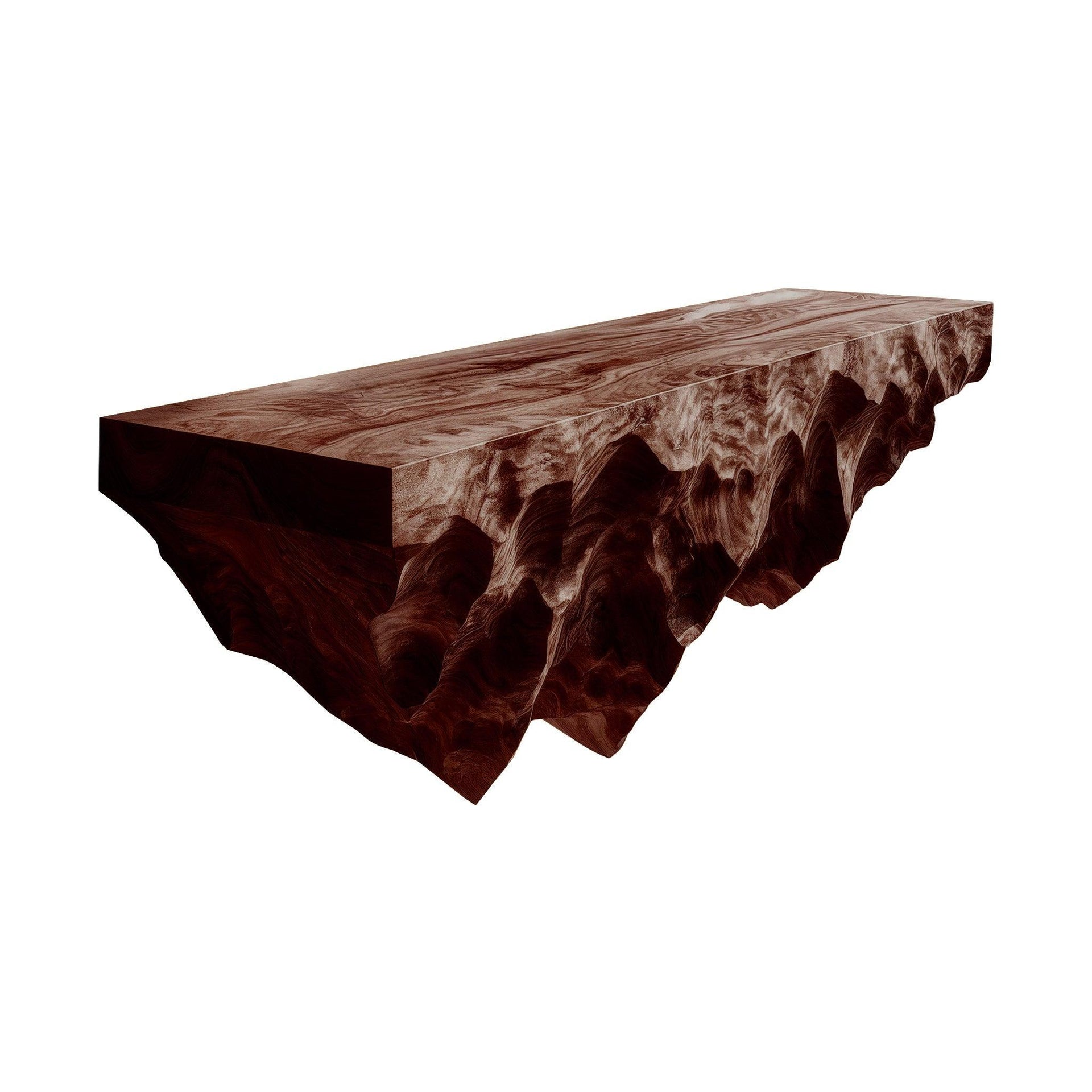 Orion Ridge Solid Wood Mountain Floating Shelf