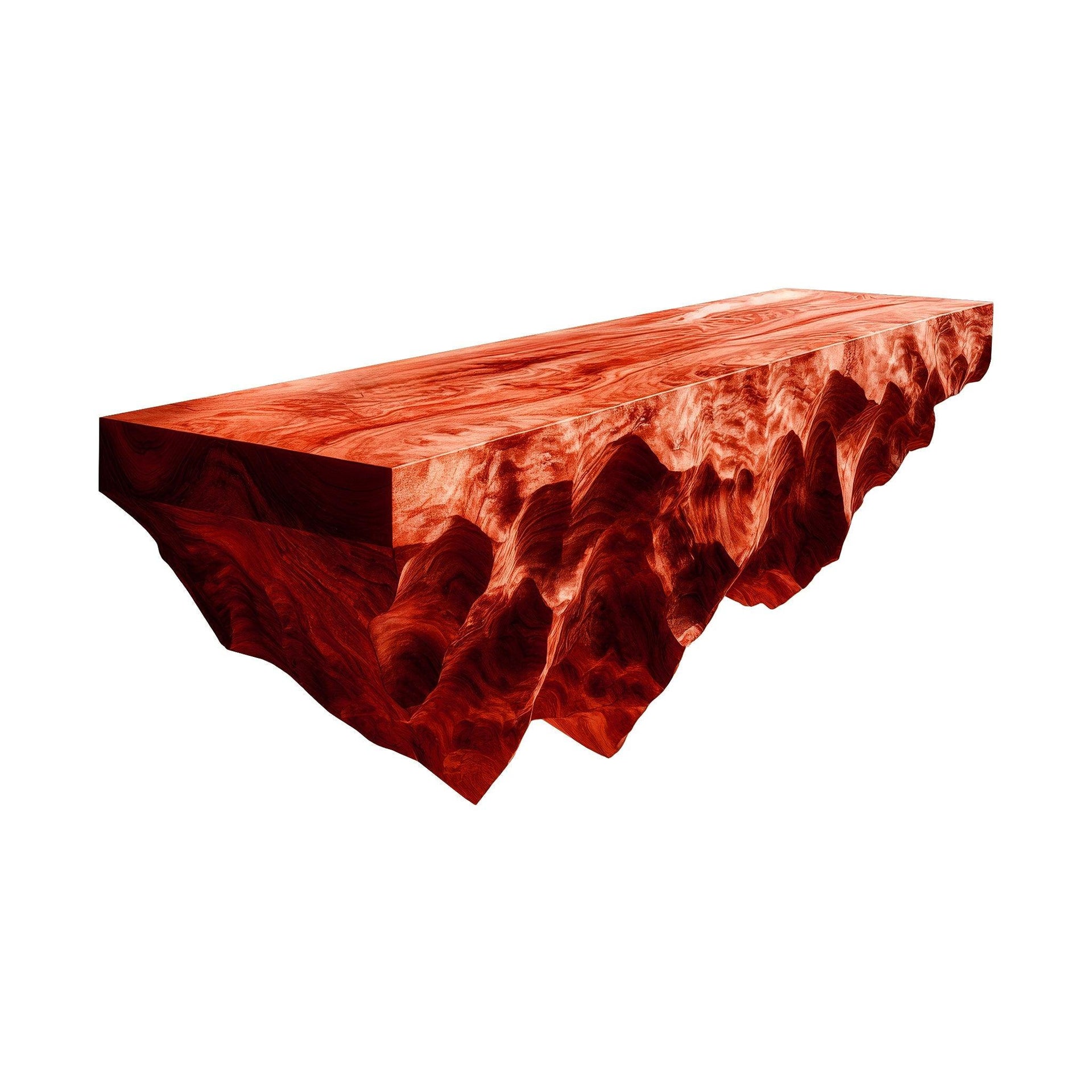 Orion Ridge Solid Wood Mountain Floating Shelf