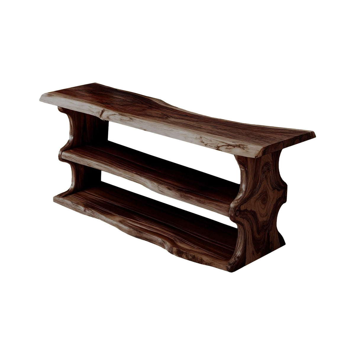 Orlan Organic Modern Solid Wood Shoe Rack