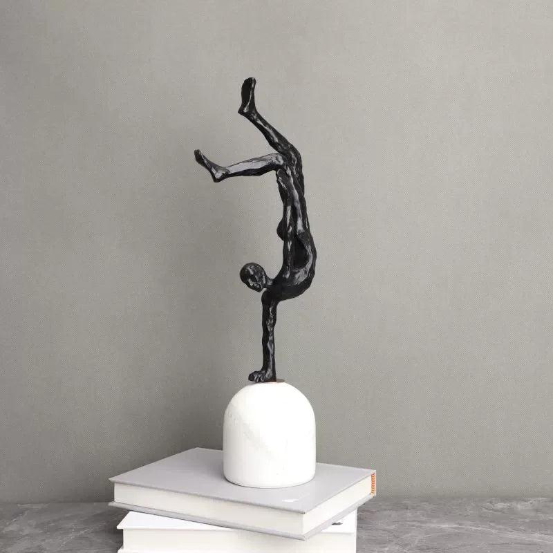 Ornament - Minimalist Black Cast Iron Marble Figure