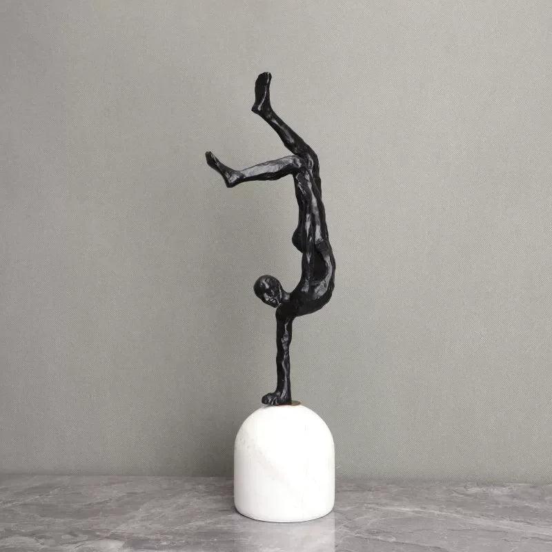 Ornament - Minimalist Black Cast Iron Marble Figure