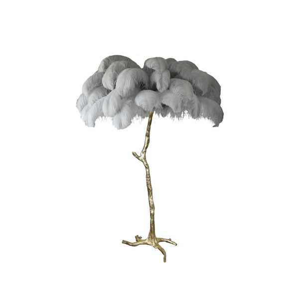 Ostrich Feather Floor Lamp
