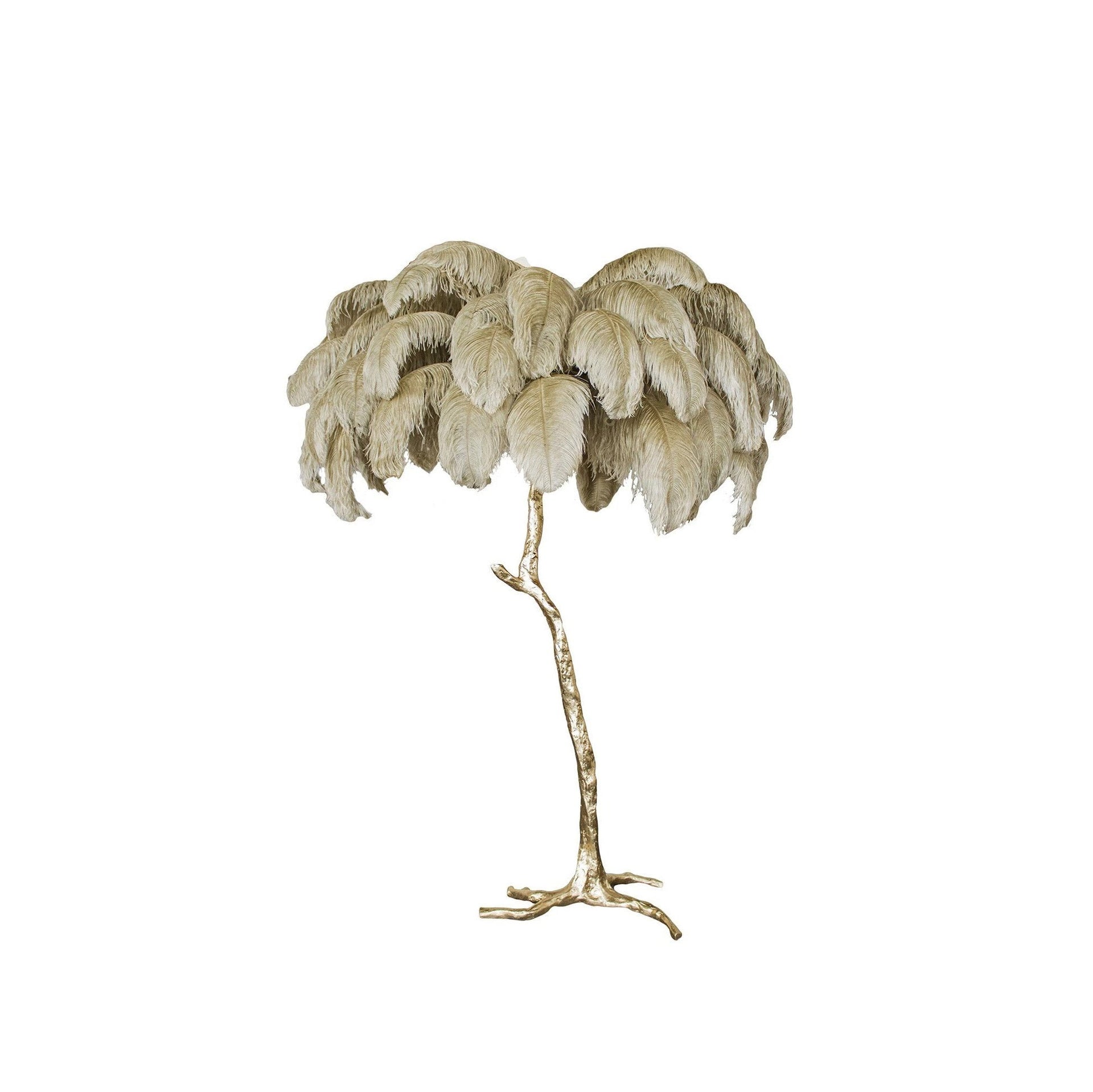 Ostrich Feather Floor Lamp