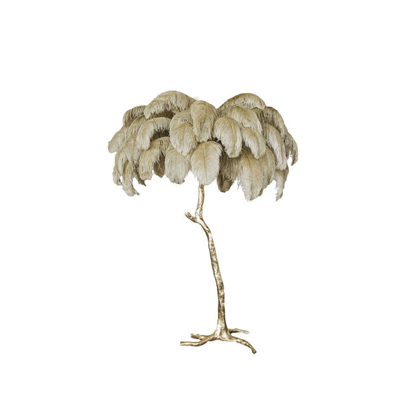 Ostrich Feather Floor Lamp