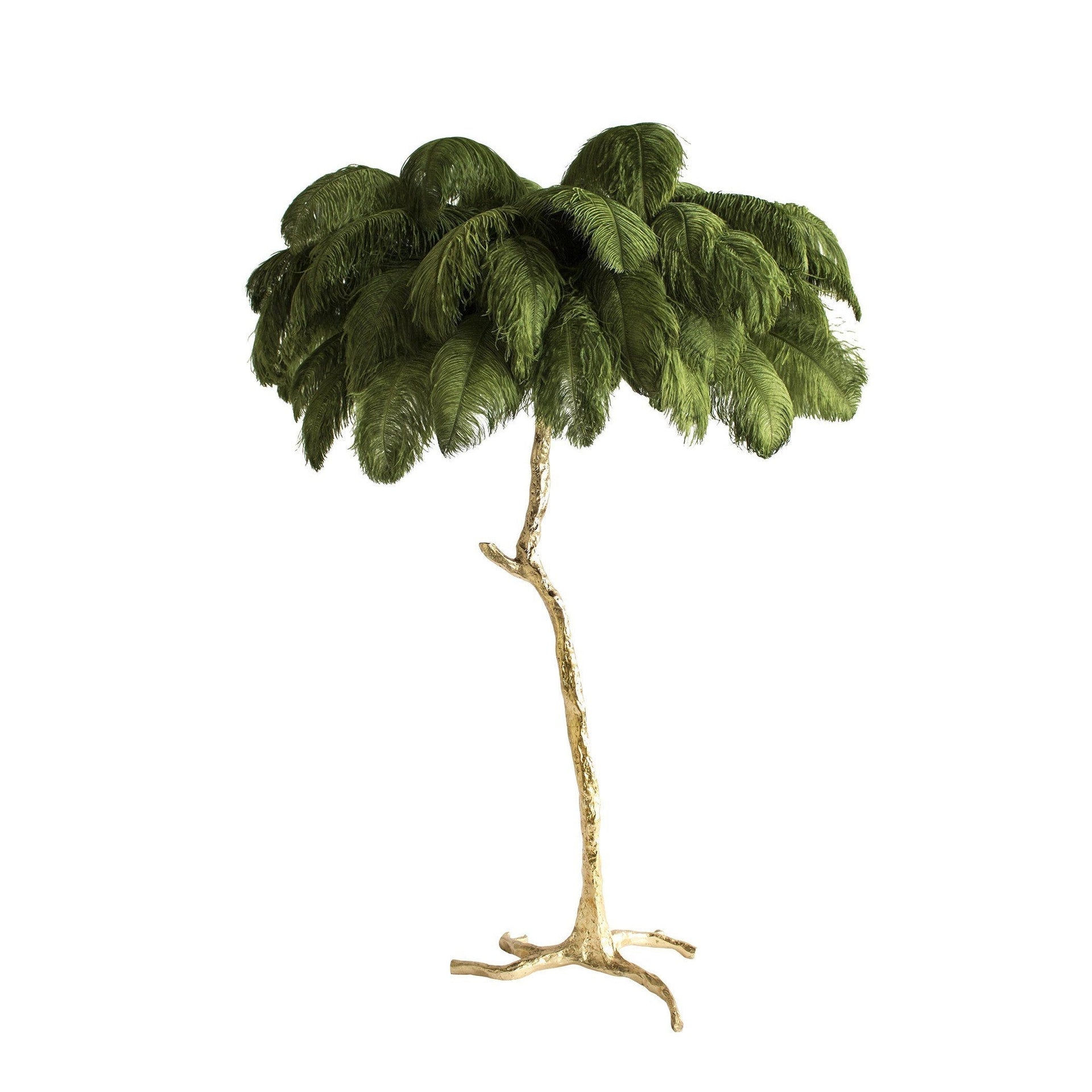 Ostrich Feather Floor Lamp