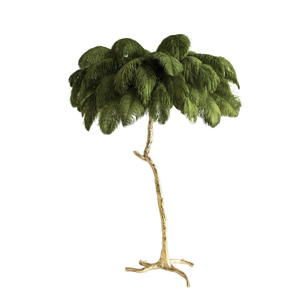 Ostrich Feather Floor Lamp