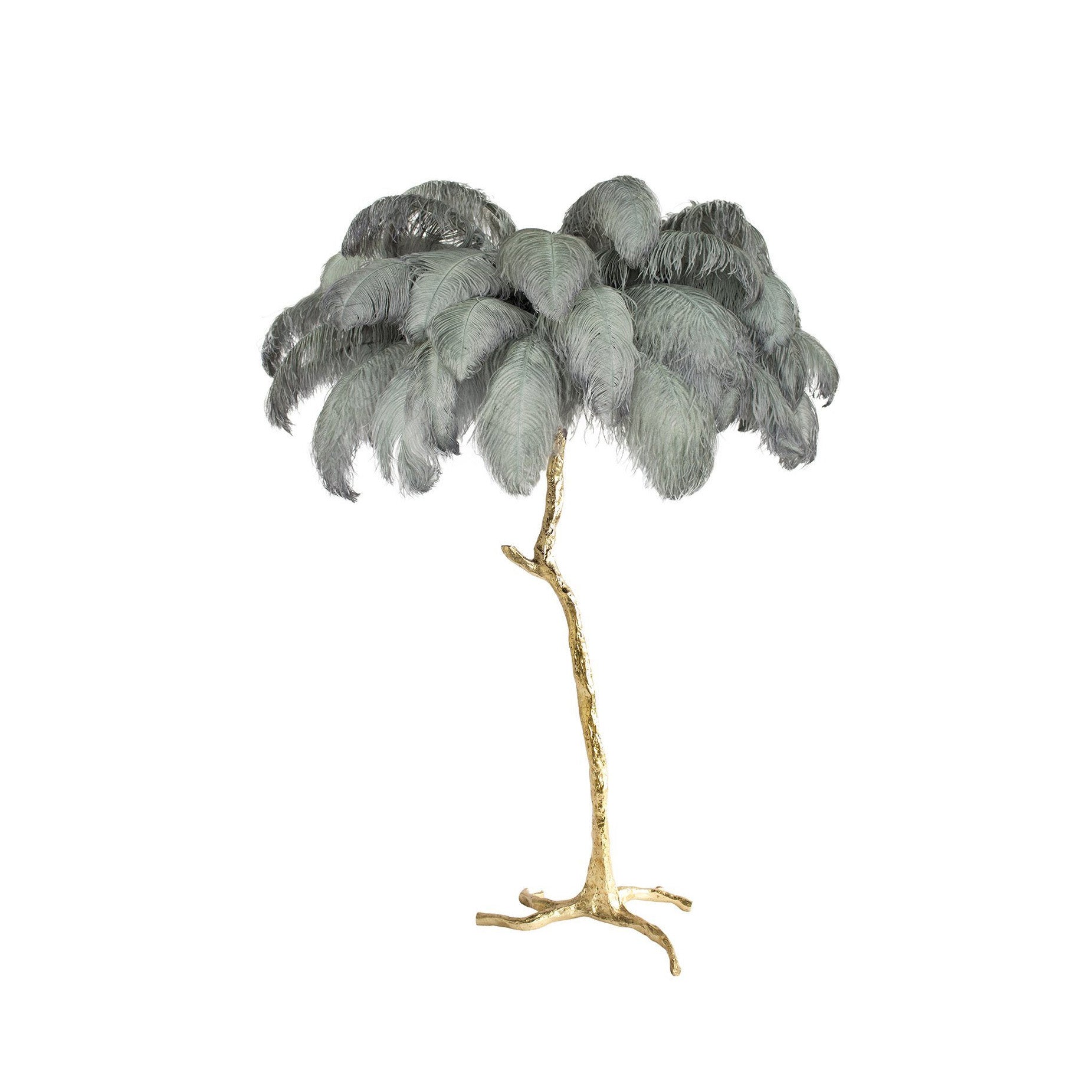 Ostrich Feather Floor Lamp