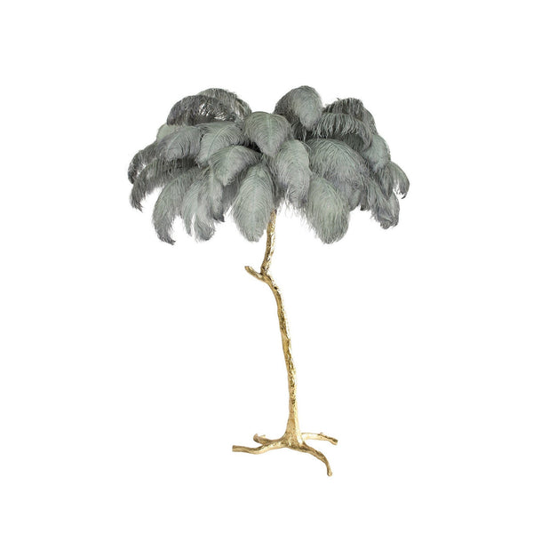 Ostrich Feather Floor Lamp