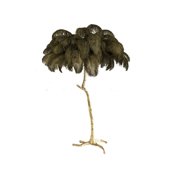 Ostrich Feather Floor Lamp
