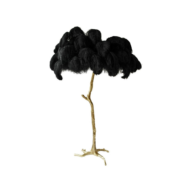 Ostrich Feather Floor Lamp