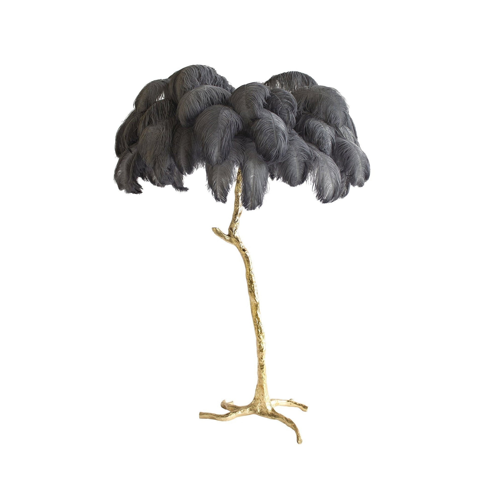 Ostrich Feather Floor Lamp