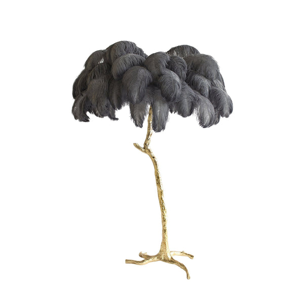 Ostrich Feather Floor Lamp