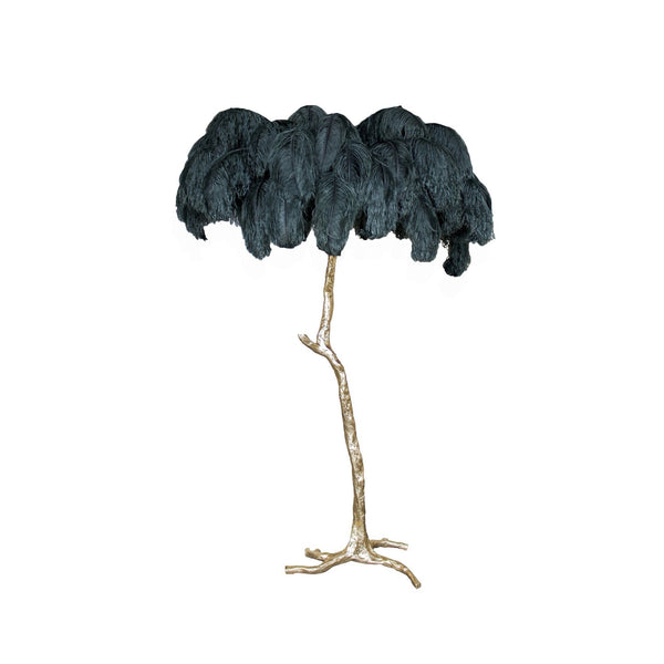 Ostrich Feather Floor Lamp